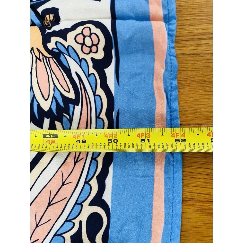 Passion Flower Scarf Beach Wrap Sarong Cover Beach Wrap Tassel Ends